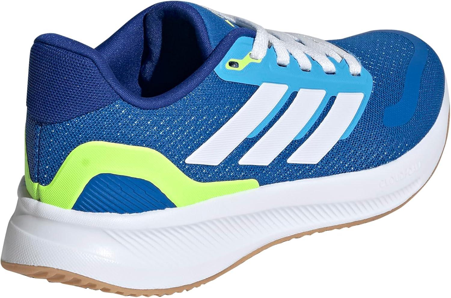 imageadidas UnisexChild Run Falcon 5 SneakerBright RoyalWhiteLucid Lemon