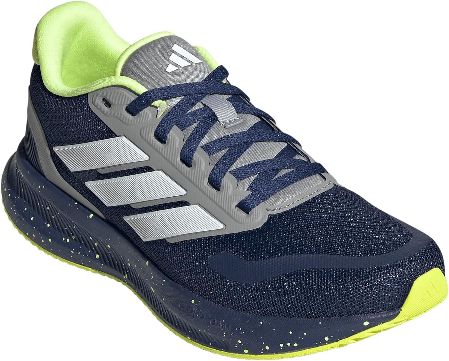 imageadidas UnisexChild Run Falcon 5 SneakerDark BlueWhiteSolid Grey