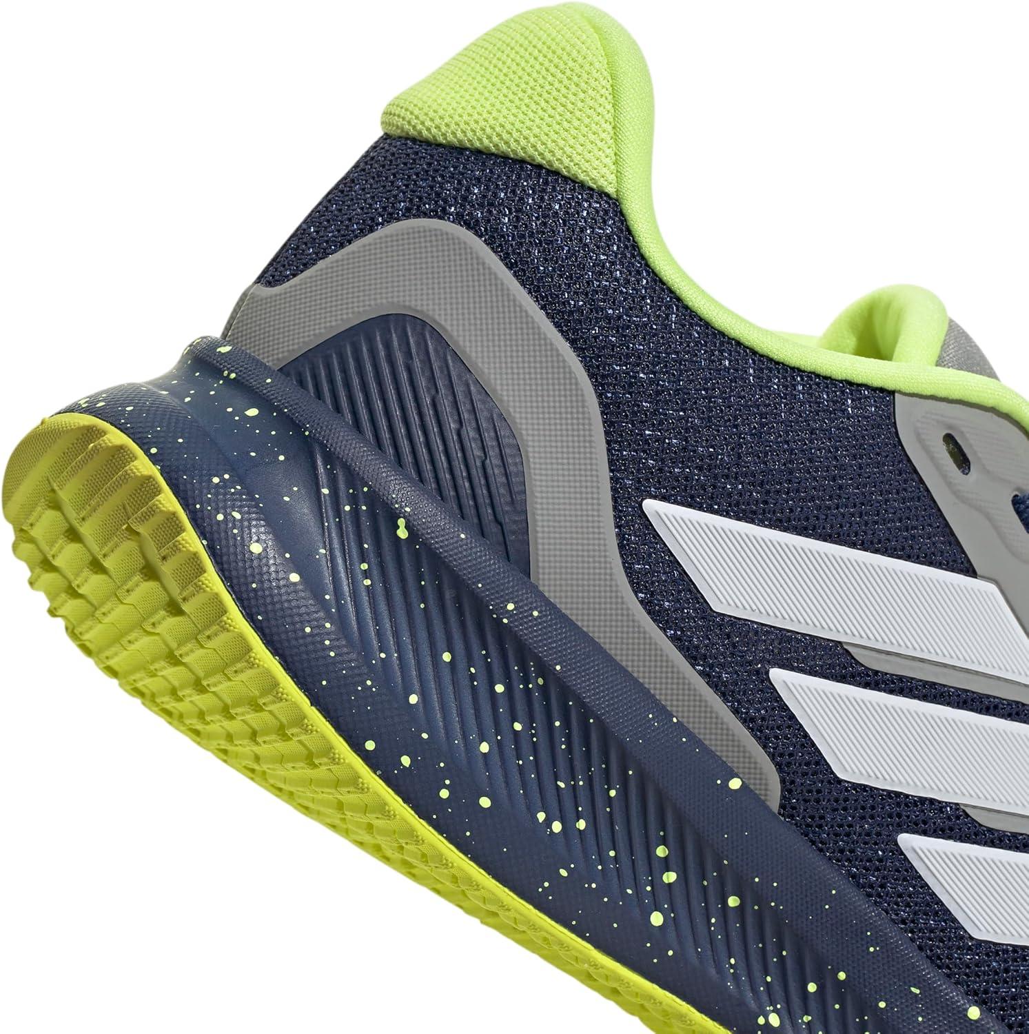 imageadidas UnisexChild Run Falcon 5 SneakerDark BlueWhiteSolid Grey