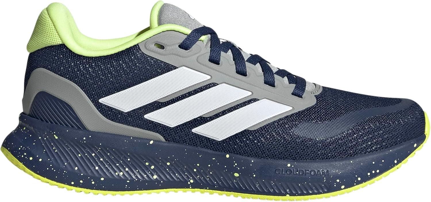 imageadidas UnisexChild Run Falcon 5 SneakerDark BlueWhiteSolid Grey