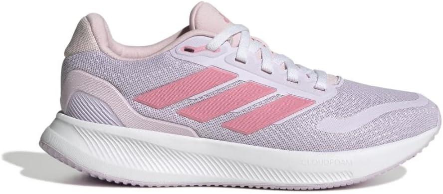imageadidas UnisexChild Run Falcon 5 SneakerIce LavenderWhiteClear Pink