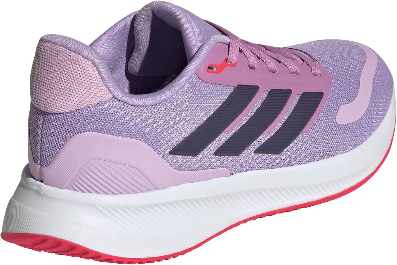 imageadidas UnisexChild Run Falcon 5 SneakerPowder PlumAurora PlumLucid Red