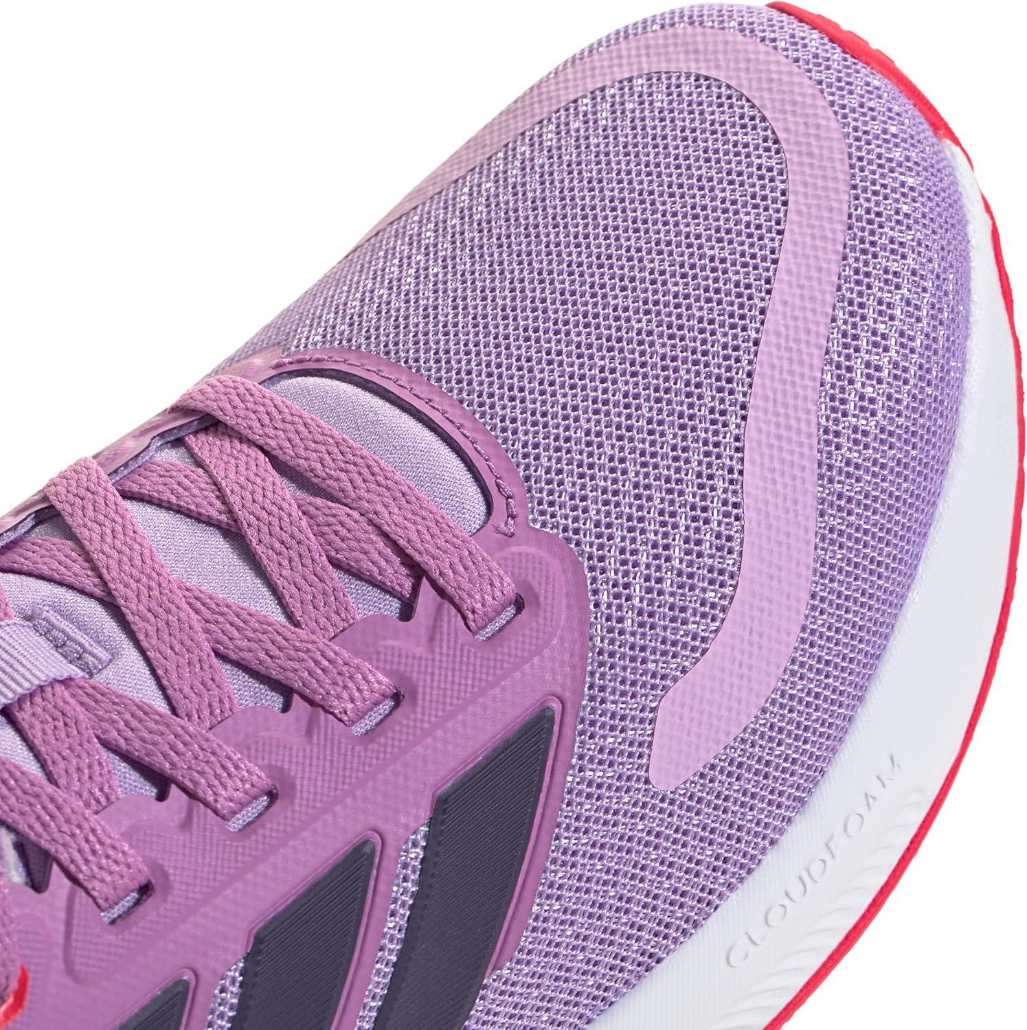 imageadidas UnisexChild Run Falcon 5 SneakerPowder PlumAurora PlumLucid Red