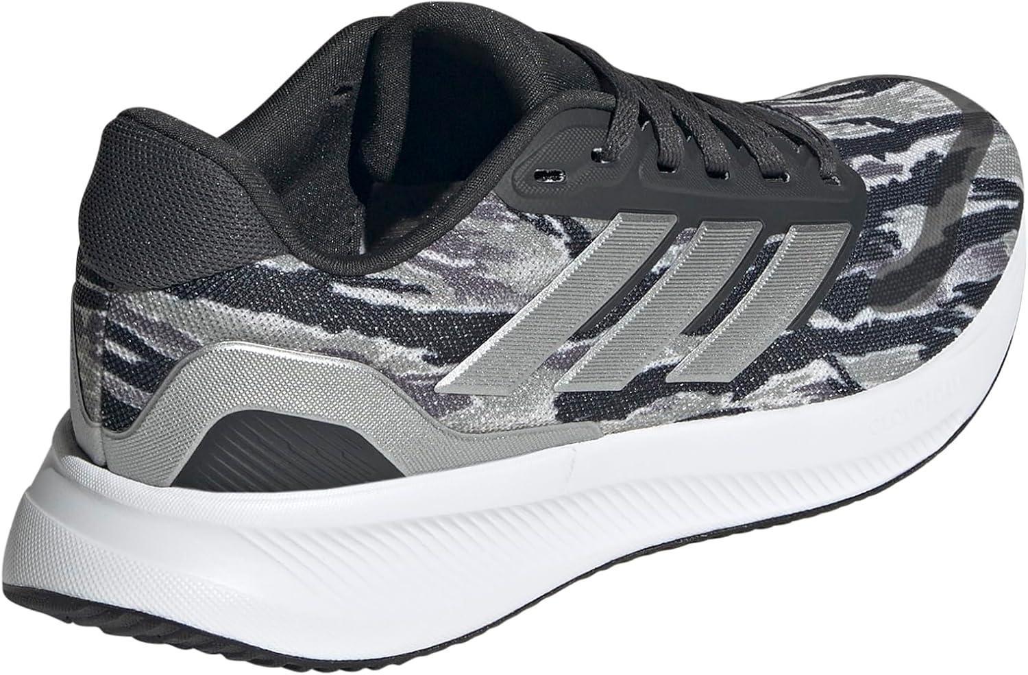 imageadidas UnisexChild Run Falcon 5 SneakerSilver PebbleSilver MetallicCarbon
