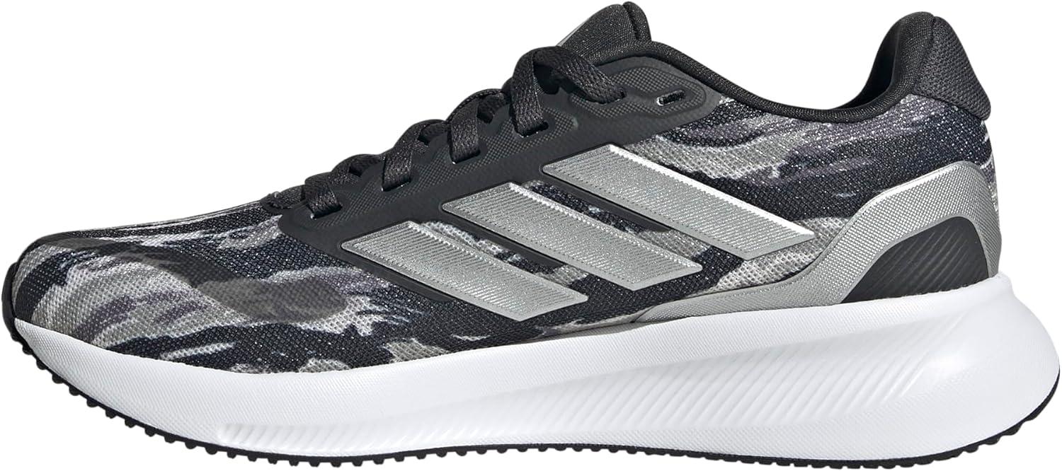 imageadidas UnisexChild Run Falcon 5 SneakerSilver PebbleSilver MetallicCarbon
