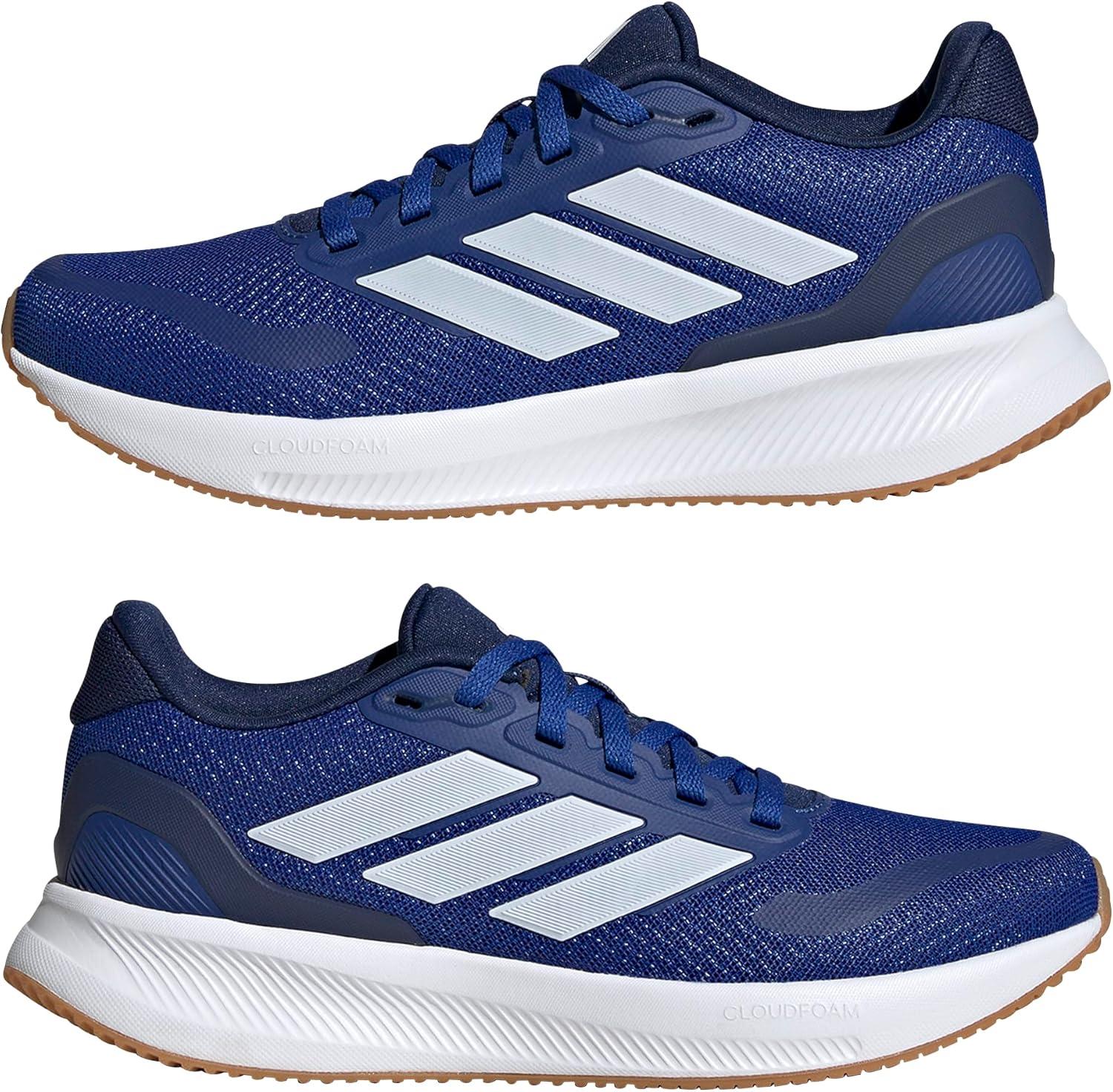 imageadidas UnisexChild Run Falcon 5 SneakerTeam Royal BlueWhiteDark Blue