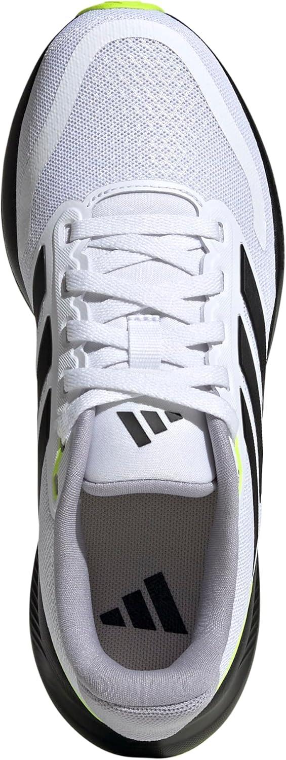 imageadidas UnisexChild Run Falcon 5 SneakerWhiteBlackLucid Lemon