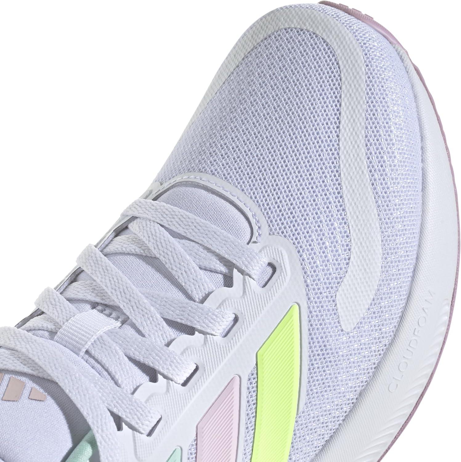 imageadidas UnisexChild Run Falcon 5 SneakerWhiteClear MintClear Pink