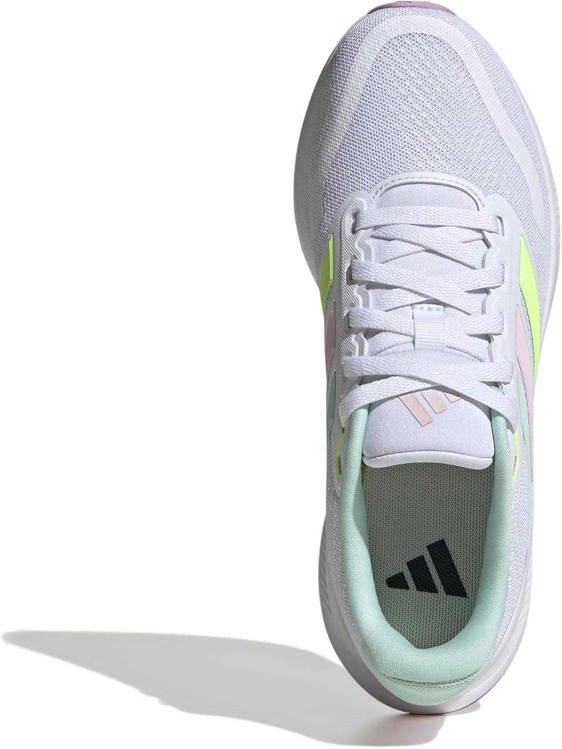imageadidas UnisexChild Run Falcon 5 SneakerWhiteClear MintClear Pink