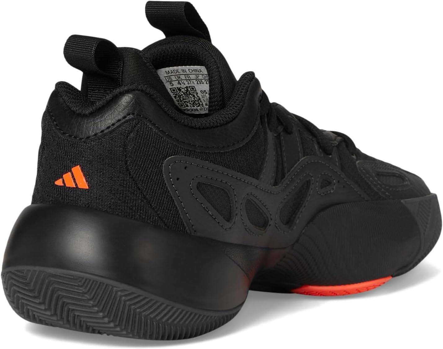 imageadidas UnisexChild Trae Unlimited 2 Basketball SneakerBlackCarbonSolar Red