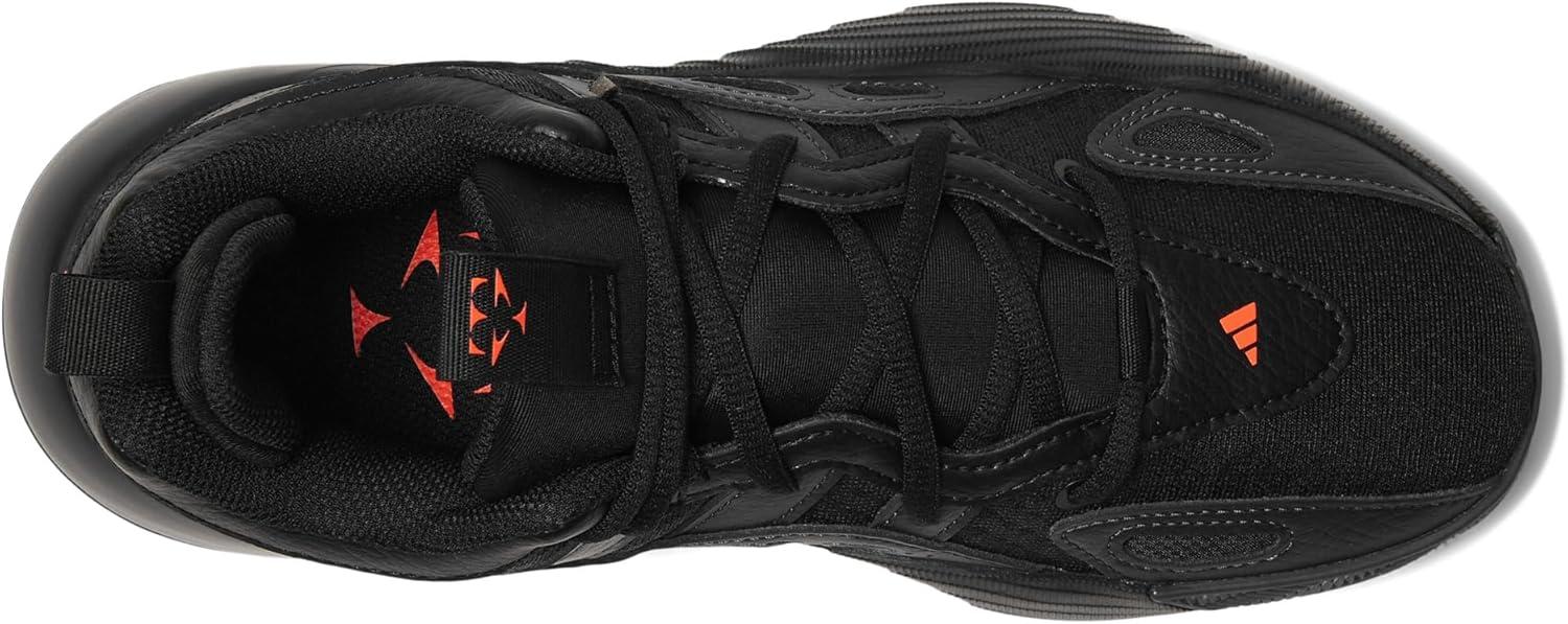 imageadidas UnisexChild Trae Unlimited 2 Basketball SneakerBlackCarbonSolar Red