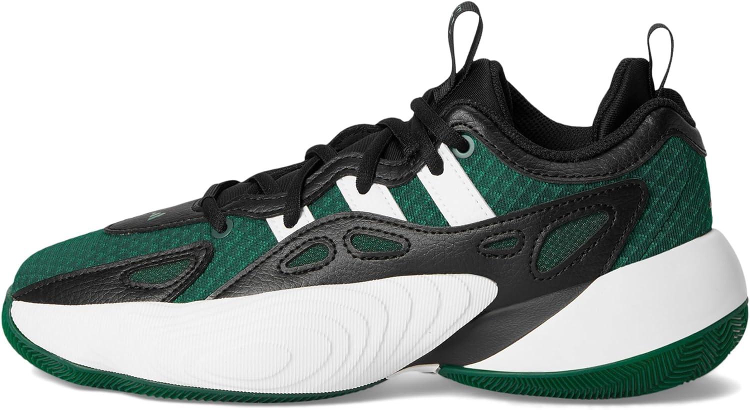 imageadidas UnisexChild Trae Unlimited 2 Basketball SneakerCollegiate GreenBlackWhite