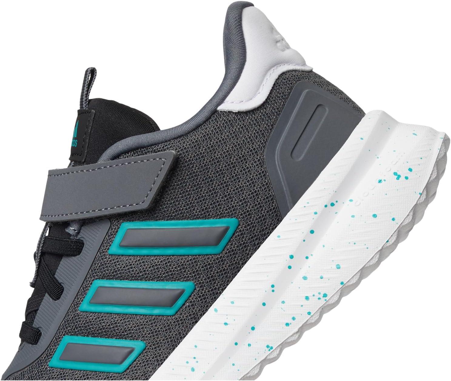 imageadidas UnisexChild XPLR Path Elastic Lace ampamp Strap SneakerGreyPure TealBlack