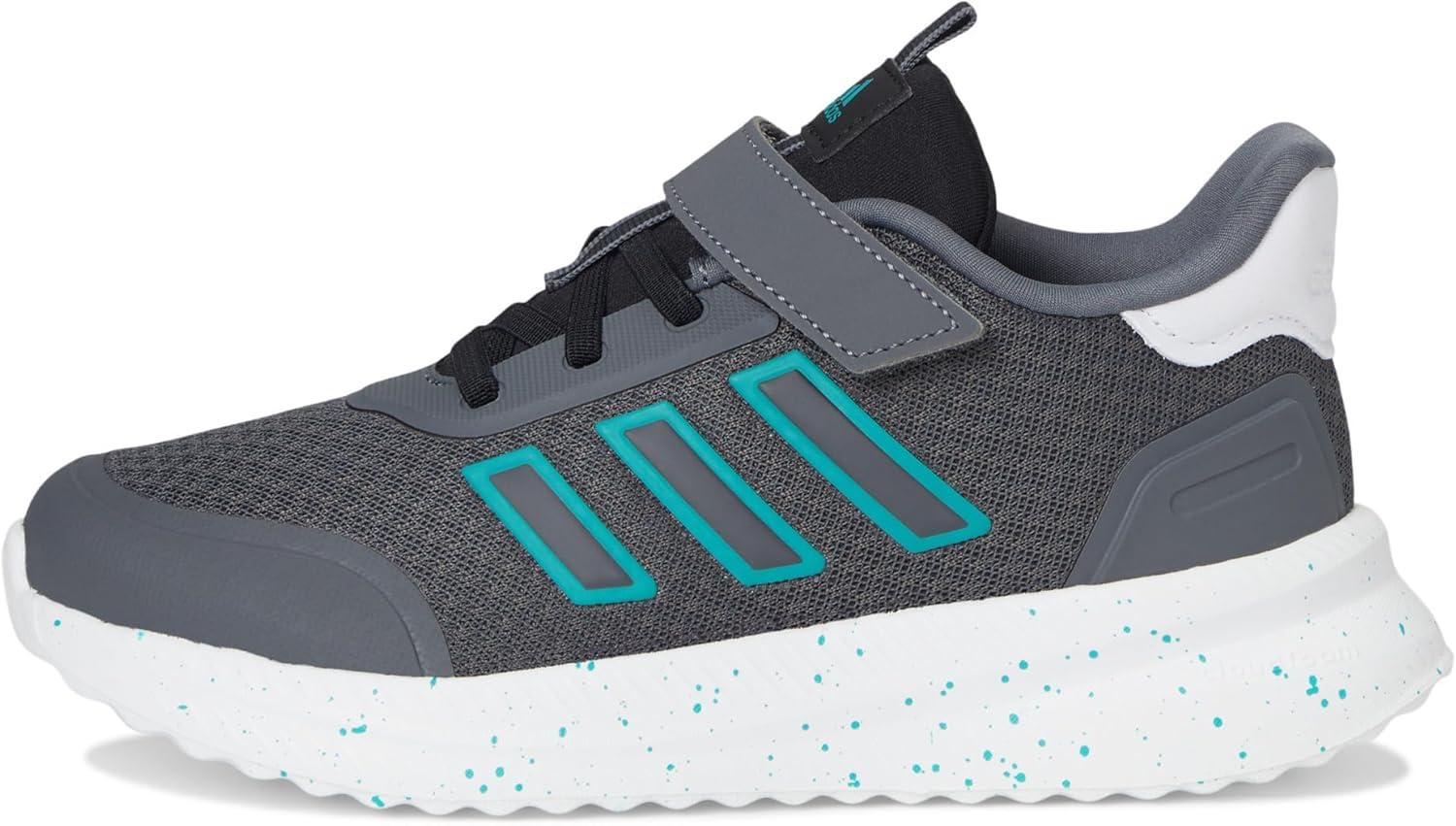 imageadidas UnisexChild XPLR Path Elastic Lace ampamp Strap SneakerGreyPure TealBlack