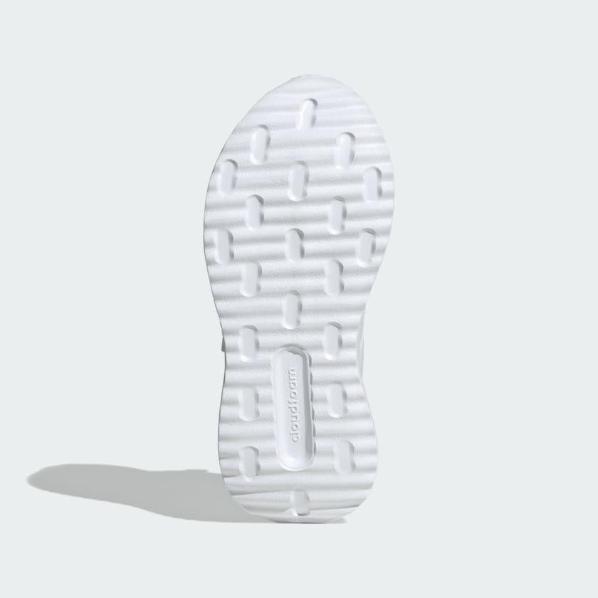 imageadidas UnisexChild XPLR Path Elastic Lace ampamp Strap SneakerWhiteWhiteGrey
