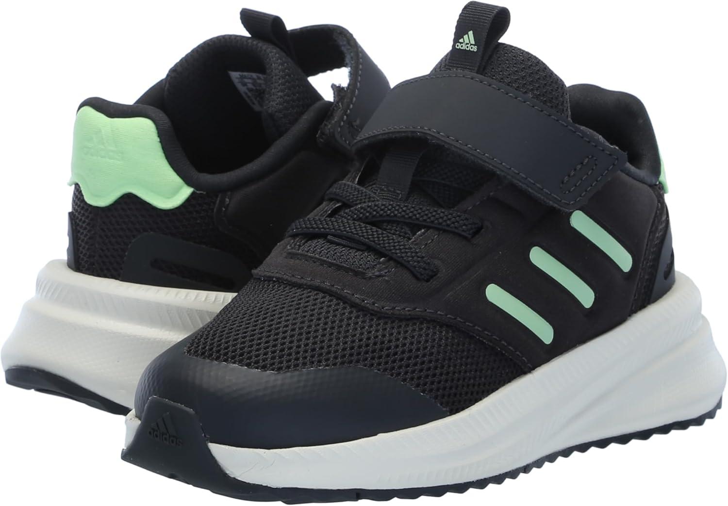 imageadidas UnisexChild XPLR Phase SneakerCarbonGreen SparkIvory Elastic Lace