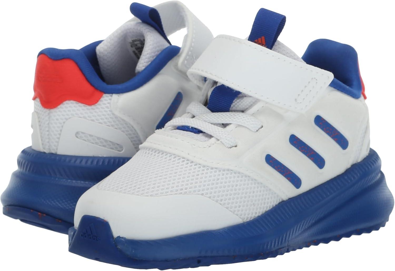 imageadidas UnisexChild XPLR Phase SneakerWhiteTeam Royal BlueBright Red Elastic Lace