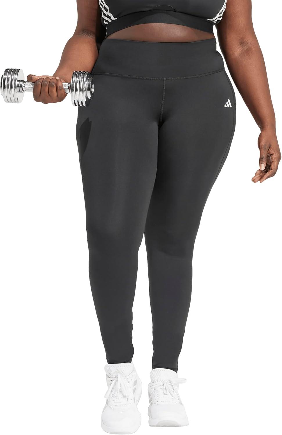 imageadidas Womens Optime Essentials Stash Pocket Full Length LeggingsBlack
