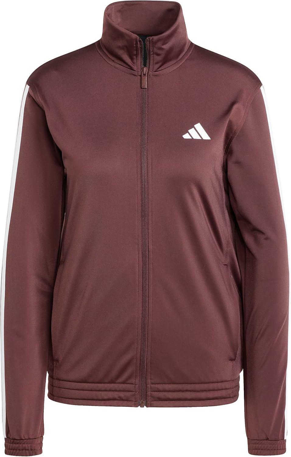 imageadidas Womens Tricot 3Stripes Track TopAurora RubyWhite