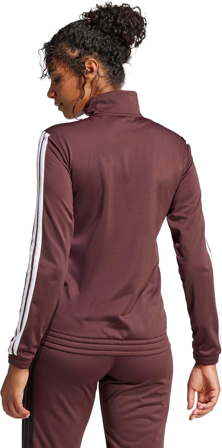 imageadidas Womens Tricot 3Stripes Track TopAurora RubyWhite