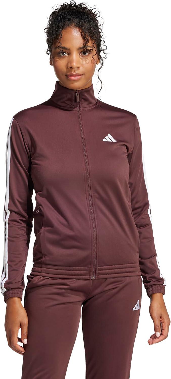 imageadidas Womens Tricot 3Stripes Track TopAurora RubyWhite