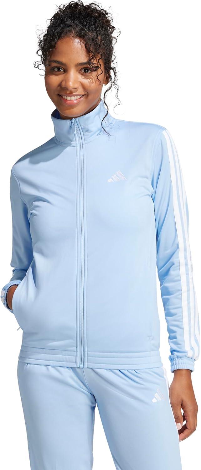 imageadidas Womens Tricot 3Stripes Track TopBlueWhite