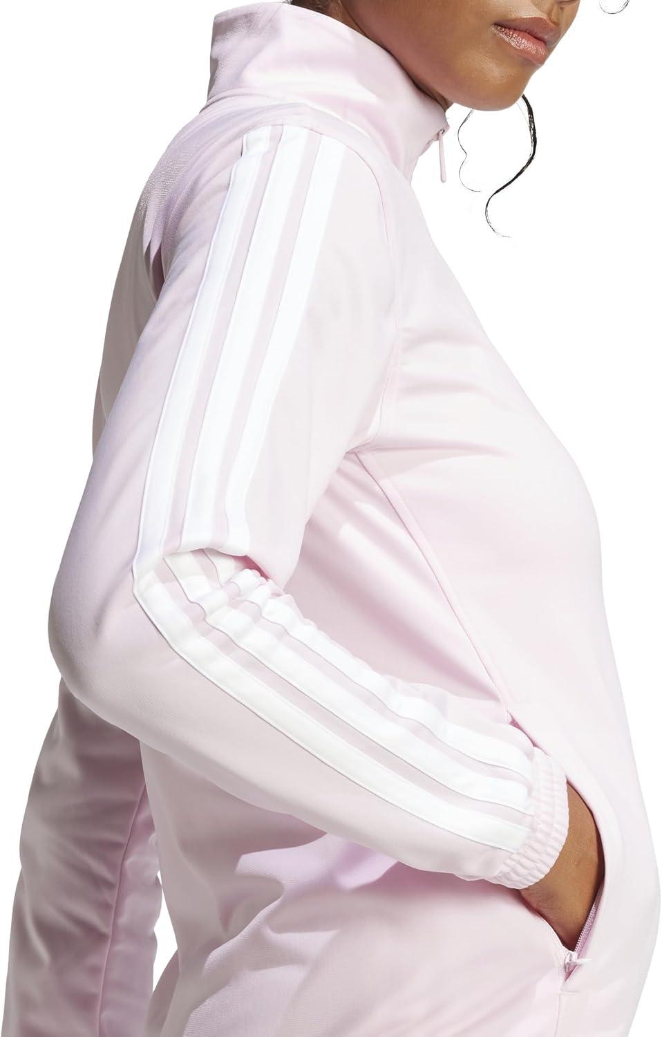 imageadidas Womens Tricot 3Stripes Track TopClear Pink