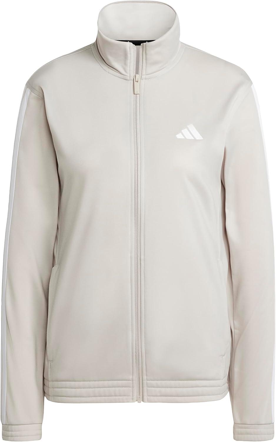 imageadidas Womens Tricot 3Stripes Track TopWonder AluminaWhite