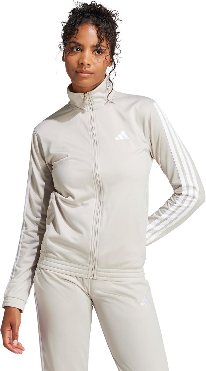 imageadidas Womens Tricot 3Stripes Track TopWonder AluminaWhite