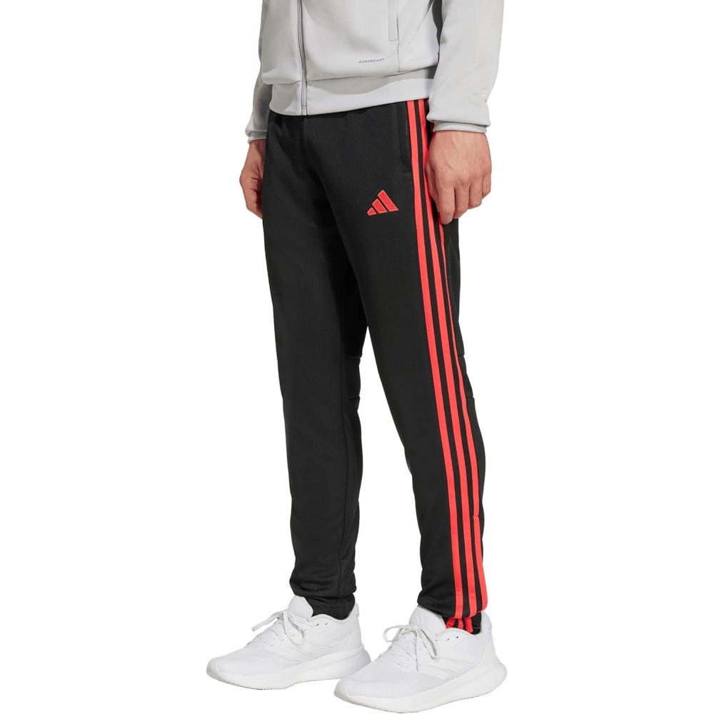 imageadidas Boys Tiro 25 Essentials Training PantsBlackSemi Lucid Red