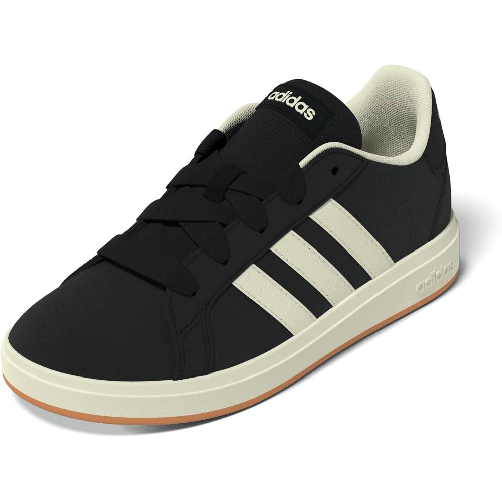 imageadidas Kids Grand Court 00s SneakersBlackOff WhiteGum