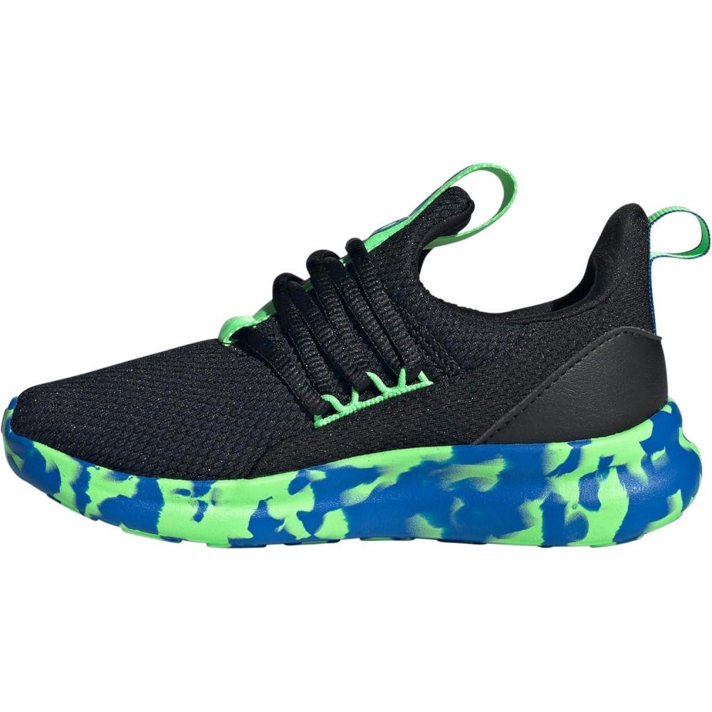 imageadidas Kids Lite Racer Adapt 70 SneakersBlackLime BurstBright Royal