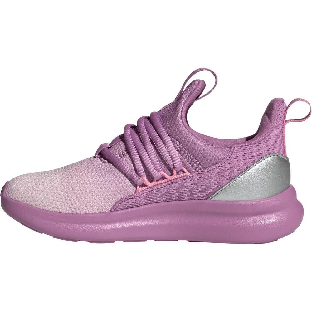 imageadidas Kids Lite Racer Adapt 70 SneakersClear PinkPreloved PurpleBliss Pink