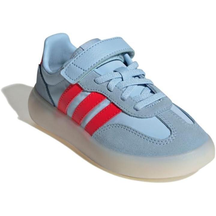 imageadidas UnisexChild Barreda Decode Elastic Lace ampamp Strap SneakerClear SkyBright RedWhite