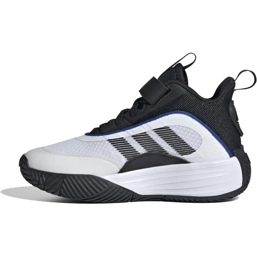 imageadidas UnisexChild Own The Game 30 Basketball SneakerWhiteBlackBlack