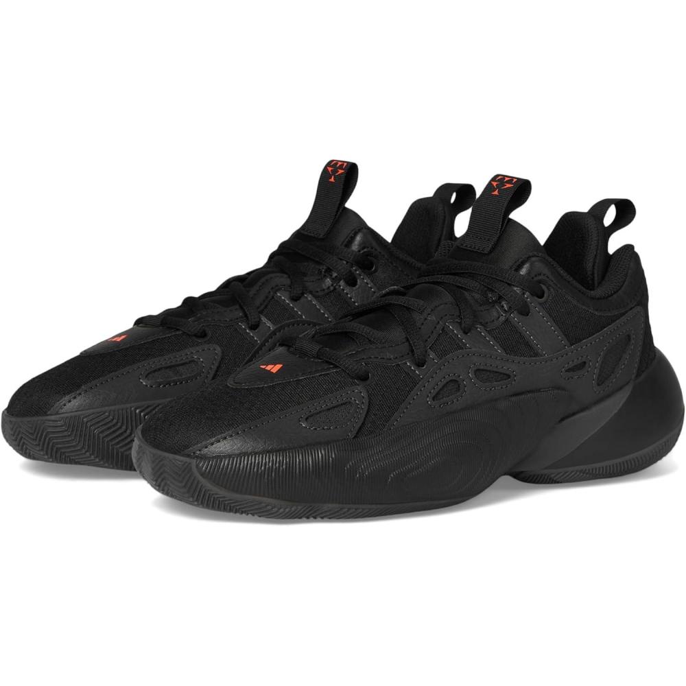imageadidas UnisexChild Trae Unlimited 2 Basketball SneakerBlackCarbonSolar Red