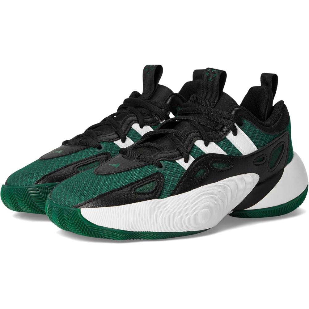 imageadidas UnisexChild Trae Unlimited 2 Basketball SneakerCollegiate GreenBlackWhite
