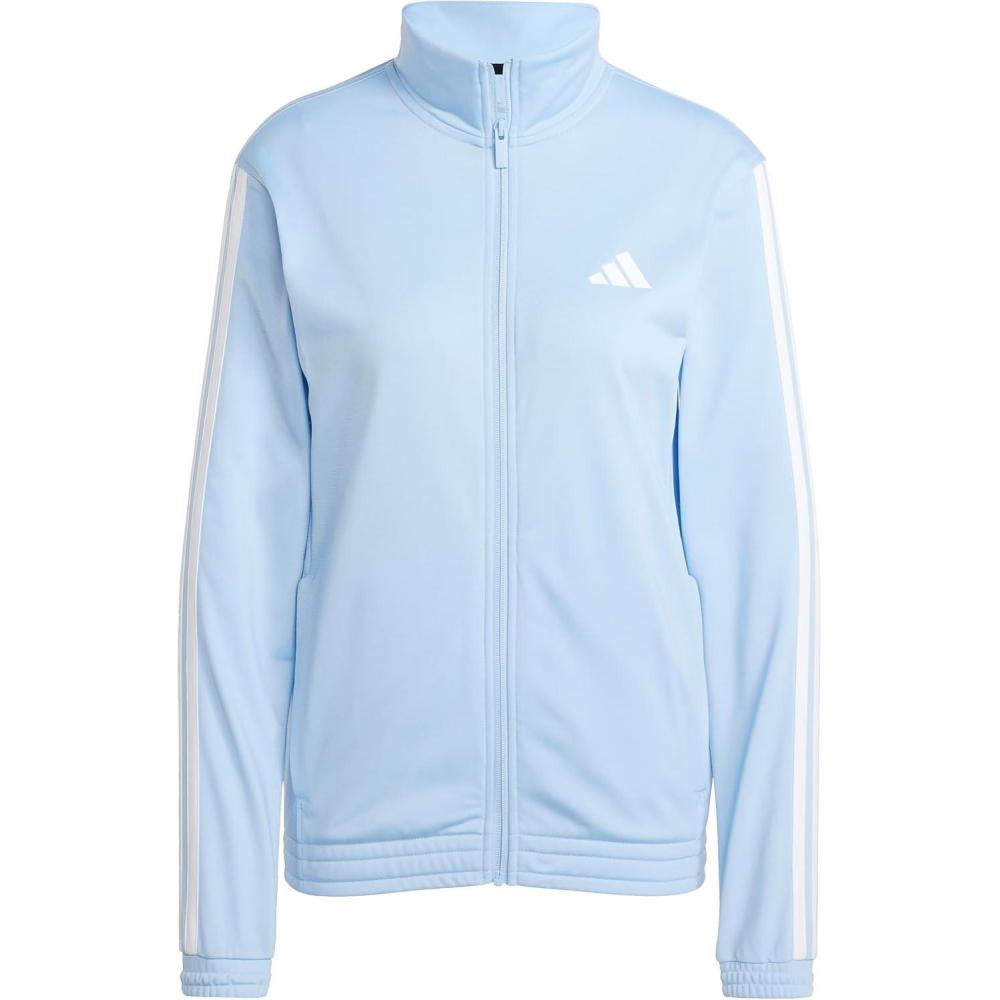 imageadidas Womens Tricot 3Stripes Track TopBlueWhite