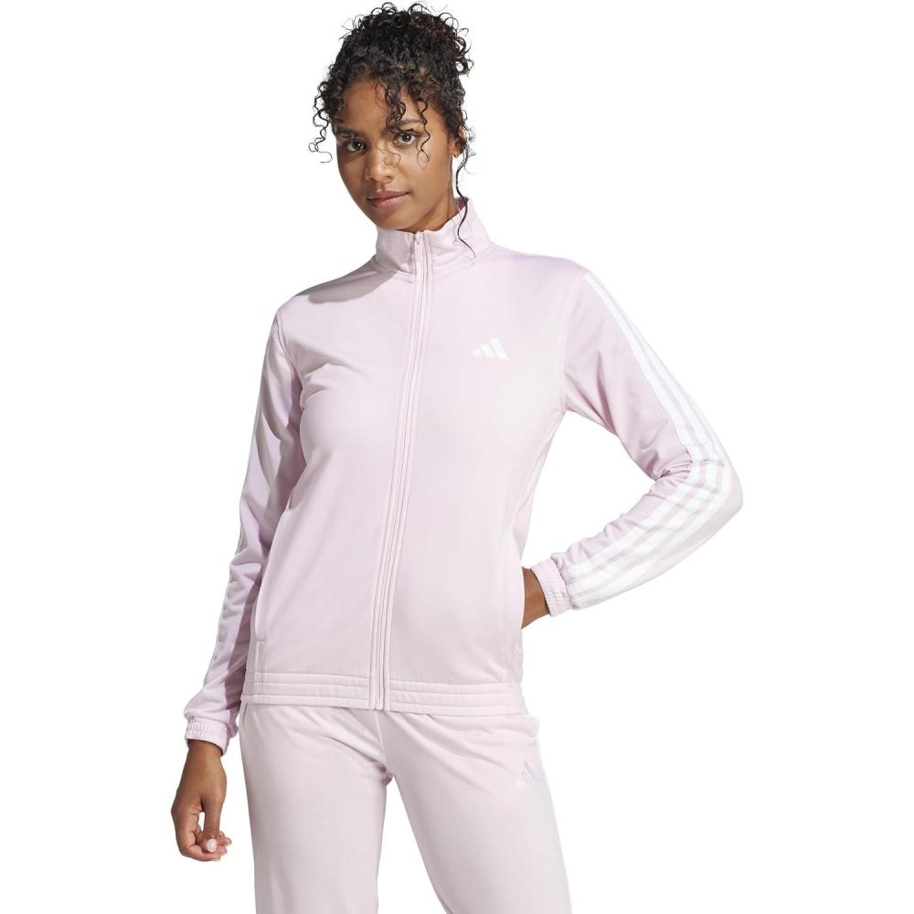 imageadidas Womens Tricot 3Stripes Track TopClear Pink