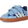 imageAdidas BabyBoys Vl Court 30 Hook ampamp Loop SneakerAsh BlueOff WhiteCrew Blue