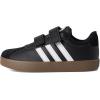 imageAdidas BabyBoys Vl Court 30 Hook ampamp Loop SneakerBlackWhiteWhite