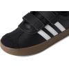 imageAdidas BabyBoys Vl Court 30 Hook ampamp Loop SneakerBlackWhiteWhite