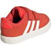 imageAdidas BabyBoys Vl Court 30 Hook ampamp Loop SneakerBright RedWhiteOff White