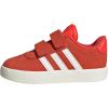 imageAdidas BabyBoys Vl Court 30 Hook ampamp Loop SneakerBright RedWhiteOff White