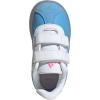 imageAdidas BabyBoys Vl Court 30 Hook ampamp Loop SneakerCinderellaSemi Blue BurstWhiteLucid Pink