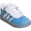imageAdidas BabyBoys Vl Court 30 Hook ampamp Loop SneakerCinderellaSemi Blue BurstWhiteLucid Pink