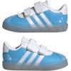 imageAdidas BabyBoys Vl Court 30 Hook ampamp Loop SneakerCinderellaSemi Blue BurstWhiteLucid Pink