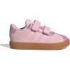 imageAdidas BabyBoys Vl Court 30 Hook ampamp Loop SneakerClear PinkClear PinkGum
