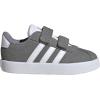 imageAdidas BabyBoys Vl Court 30 Hook ampamp Loop SneakerGreyWhiteGrey