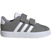 imageAdidas BabyBoys Vl Court 30 Hook ampamp Loop SneakerGreyWhiteGrey
